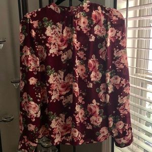 Floral long sleeve blouse